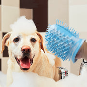 2-in-1 Pet Paw Cleaner & Grooming Brush