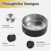 Stainless Steel Dog Bowl with Non-Slip Bottom