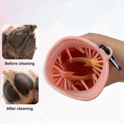 2-in-1 Pet Paw Cleaner & Grooming Brush
