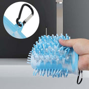 2-in-1 Pet Paw Cleaner & Grooming Brush