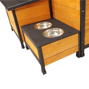 Spacious & Stylish Wooden Dog House
