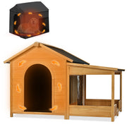 Large Outdoor Dog House with Insulated Liner