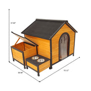 Spacious & Stylish Wooden Dog House