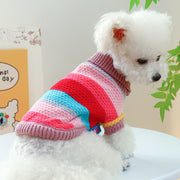 Pet Colorful Striped Sweater