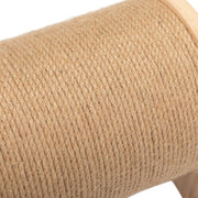 Interactive 360° Rotating Wooden Cat Scratch Post with Bell