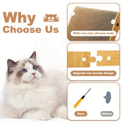 Large L-Shape Cat Scratching Board with Ball Toy