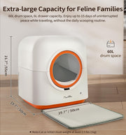 60L Automatic Cat Litter Box