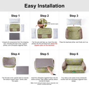 Egg Foam Sofa with Washable Cover,