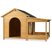Large Wooden Dog House with Porch