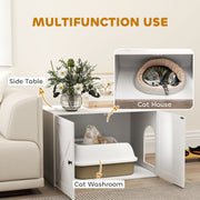 Cat Litter Box Enclosure with Barn Door