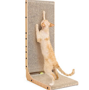 Large L-Shape Cat Scratching Board with Ball Toy