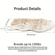 Luxury Faux Fur Memory Foam Dog Bed