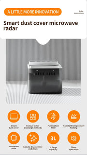 Wireless Charging Stainless Steel Cat Water Fountain