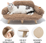 Elevated Cat Bed & Wooden Pet Sofa