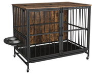 Modern Multifunctional Dog Cage Furniture with Removable Tray