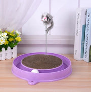 Multi-Functional Cat Scratching Board with Ball Track