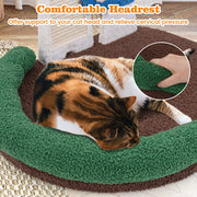 Mushroom Cat Bed with Claw Scratcher