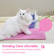 Double Layer Rice-Shaped Cat Litter Mat