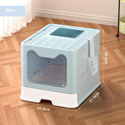 Front Entry Enclosed Extra-Large Cat Litter Box with Top Exit