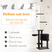 Adjustable Height Floor-To-Ceiling Vertical Cat Tree
