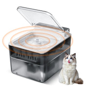 Wireless Charging Stainless Steel Cat Water Fountain
