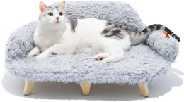 Elevated Cat Bed with Washable Cover