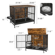 Modern Multifunctional Dog Cage Furniture with Removable Tray