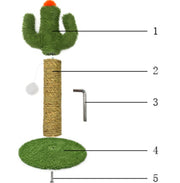 Cactus Cat Climbing Tree