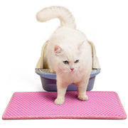 Double Layer Rice-Shaped Cat Litter Mat