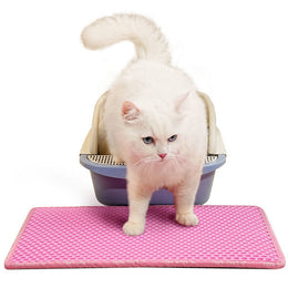 Double Layer Rice-Shaped Cat Litter Mat