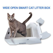 Smart Litter Box with Wide Opening