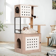 All-in-One Cat Tree with Litter Box Enclosure