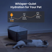 Wireless Charging Stainless Steel Cat Water Fountain