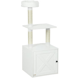 Cat Tree with Litter Box Enclosure