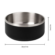 Stainless Steel Dog Bowl with Non-Slip Bottom