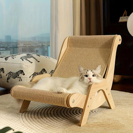2-in-1 Cat Hammock and Scratching Post