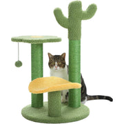 26-Inch Cactus Cat Tree with Flower Perch