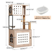 All-in-One Cat Tree with Litter Box Enclosure