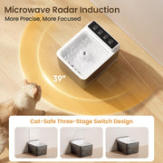Wireless Charging Stainless Steel Cat Water Fountain