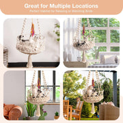 Boho Macrame Cat Swing