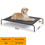 Elevated Dog Bed – Durable Mesh Pet Cot for Indoor & Outdoor Comfort