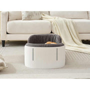Scandinavian-Style Elevated Pet Couch Bed with Removable Mattress Cover