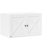 Cat Litter Box Enclosure with Barn Door