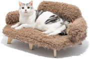 Elevated Cat Bed & Wooden Pet Sofa
