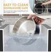 Stainless Steel Dog Bowl with Non-Slip Bottom