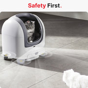 Open-Top Self-Cleaning Litter Box