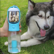 3-in-1 Portable Pet Water Bottle, Food Feeder, and Garbage Bag Dispenser