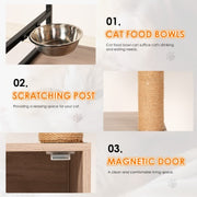 All-in-One Cat Tree with Litter Box Enclosure