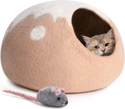 Handmade Wool Cat Cave Bed