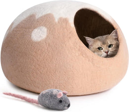 Handmade Wool Cat Cave Bed